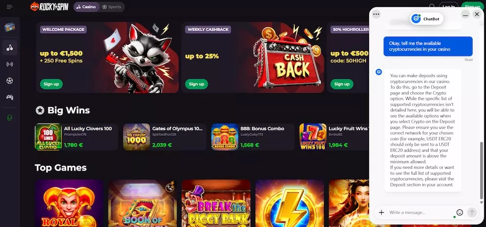 RockySpin android